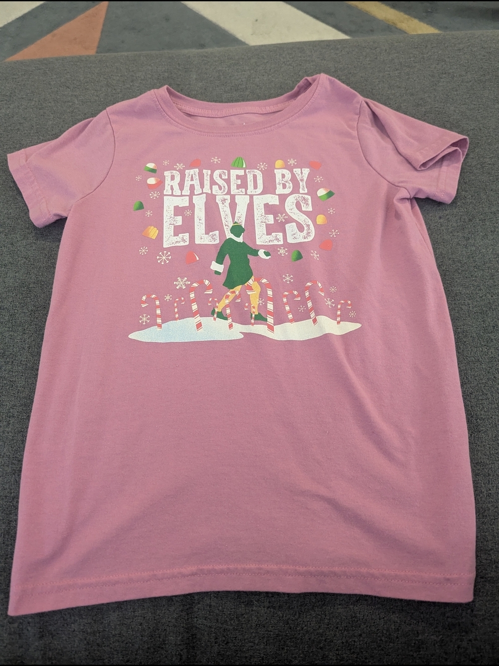 ELF Pink "Raised by Elves" Short Sleeve Tee